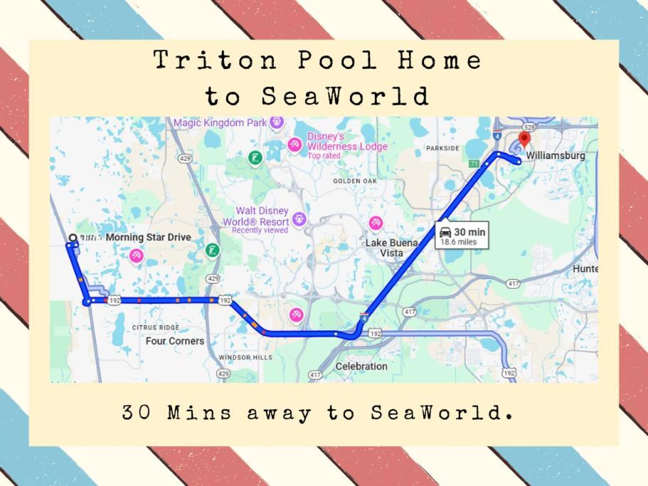 Triton Vacation Pool Home Near Disney Orlando Exteriör bild