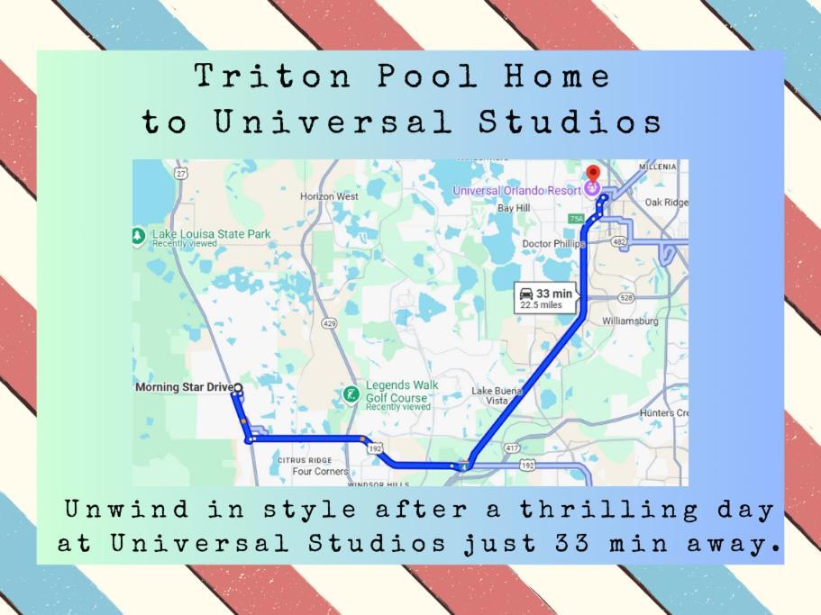 Triton Vacation Pool Home Near Disney Orlando Exteriör bild