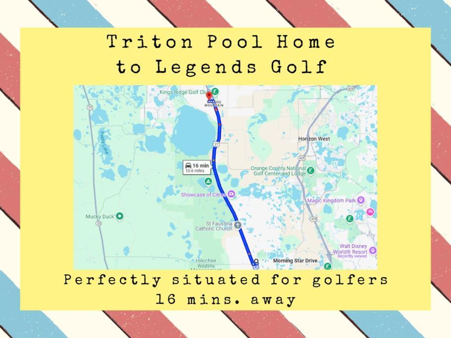 Triton Vacation Pool Home Near Disney Orlando Exteriör bild