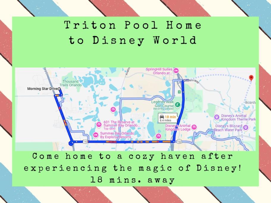 Triton Vacation Pool Home Near Disney Orlando Exteriör bild
